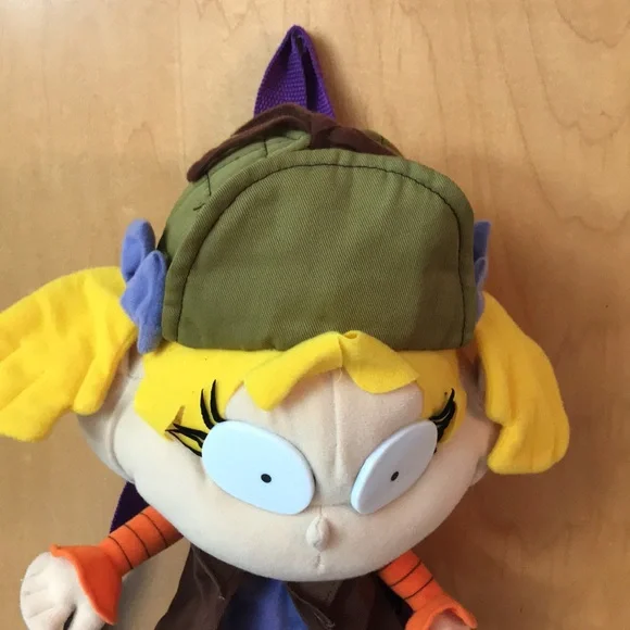 Vintage RUGRATS BACKPACK ANGELICA PICKLES 1998 Viacom Stuffed Plush - Picture 7 of 11